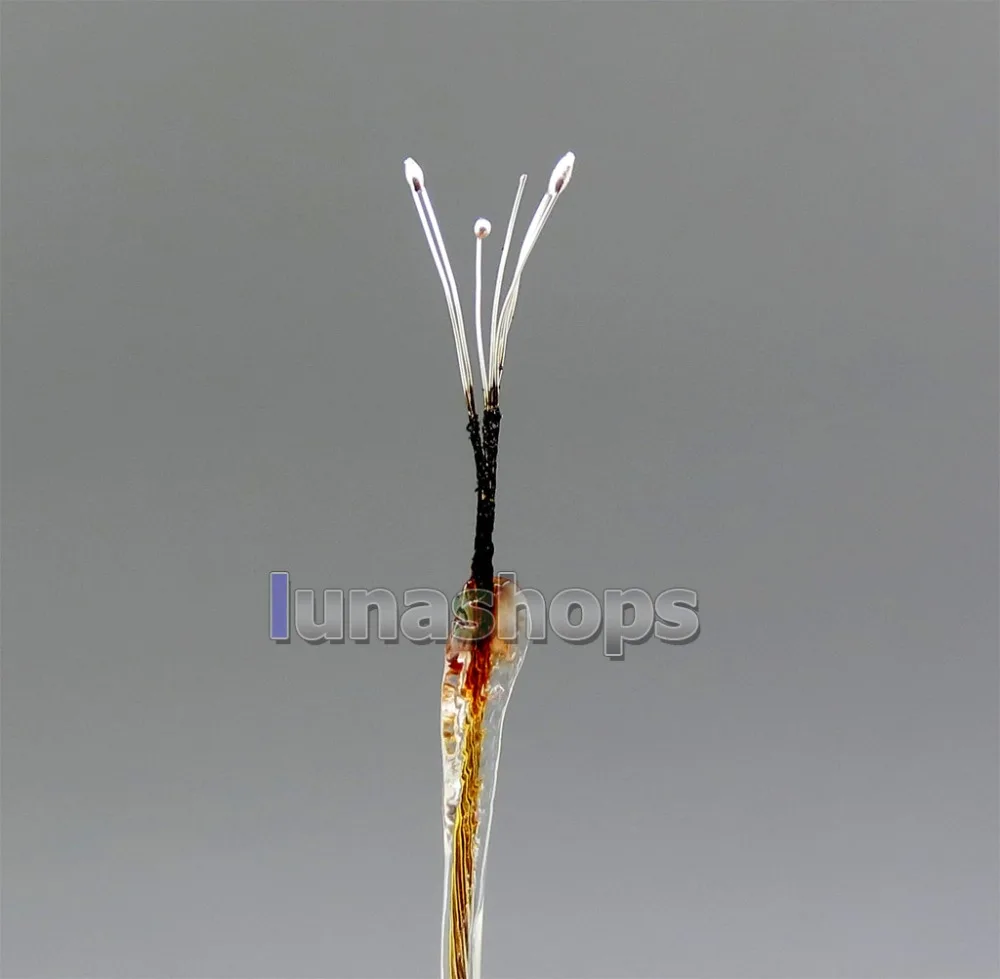 LN006222 100 м 7*0 14 мм 99.99% чистое серебро + Позолоченные Наушники DIY диаметр кабеля OD: 1 2