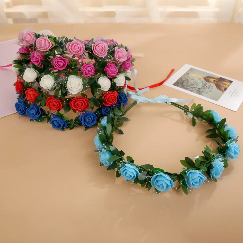 Yk 0010 нежный DIY моделирования цветочный венок Цветочная корона головной убор и