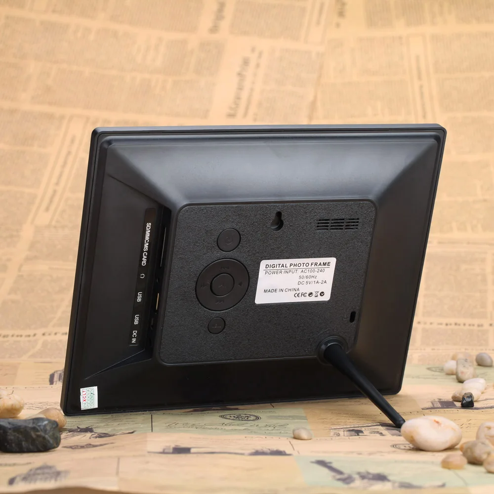 Andoer 8 ''ультратонкий 1024*600 HD TFT-LCD Цифровая фоторамка Будильник MP3 MP4 видеоплеер с дистанционным управлением рабочего стола