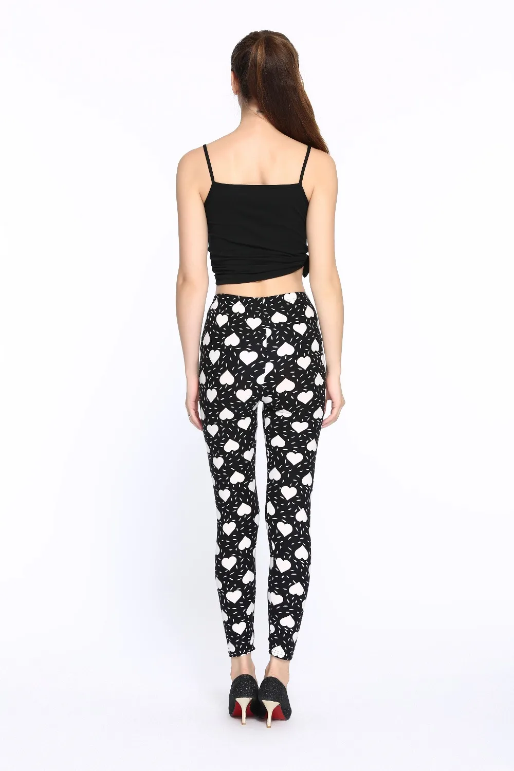 Женские эластичные леггинсы ARDLTME повседневные с высокой талией и принтом