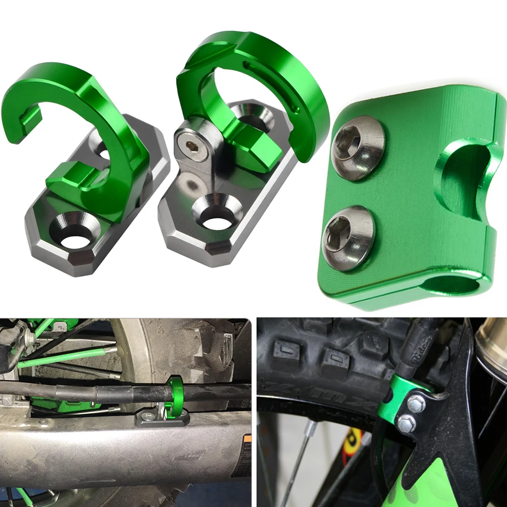 Зажим для кабельного шланга Kawasaki KX80 KX85 KX100 KX125 KX250 KX 80 85 100 120 250 1992 2019|Накладки и