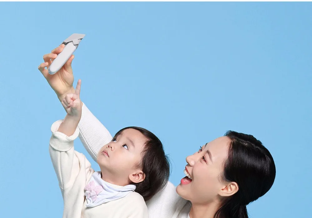 Xiaomi mitu Детская электрическая машинка для стрижки волос белая керамическая режущая головка низкий уровень шума Профессиональный IPX7 водонепроницаемый детский триммер для волос clipp
