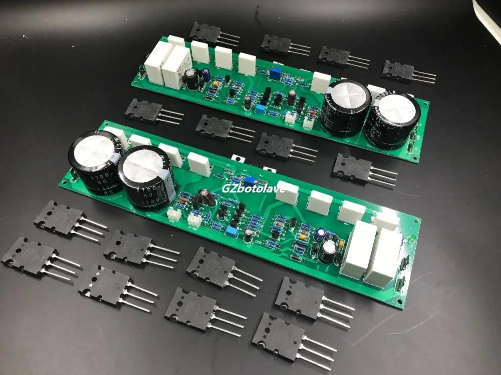 

Assembled PR-800 1000W Class A and B professional stage fever 1000W power amplifier board finished board
