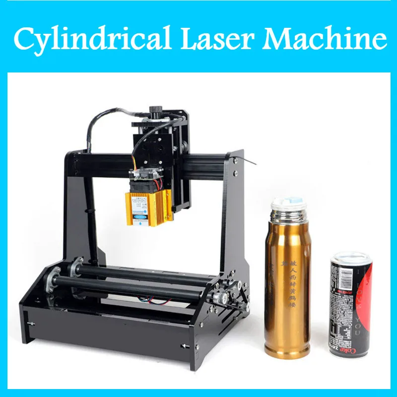 Маленький цилиндрический лазерный гравировальный станок может гравировать из