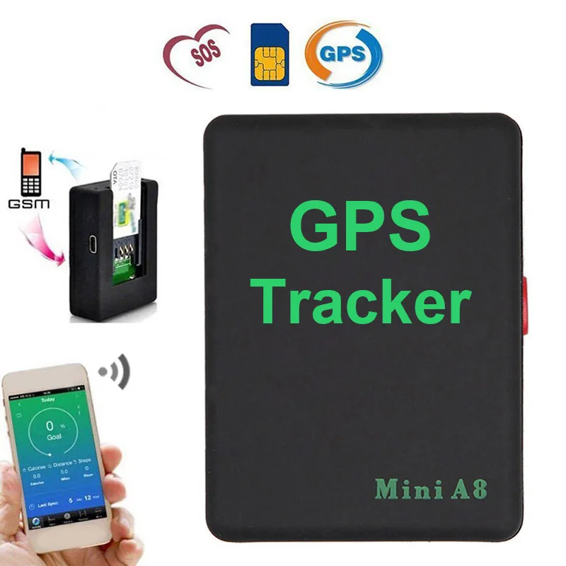 Мини A8 gps трекер локатор сигнализация в режиме реального времени для пожилых мужчин Дети Pet автомобиль GSM GPRS LBS отслеживание поддержка SIM карты SOS Кнопка Google карта