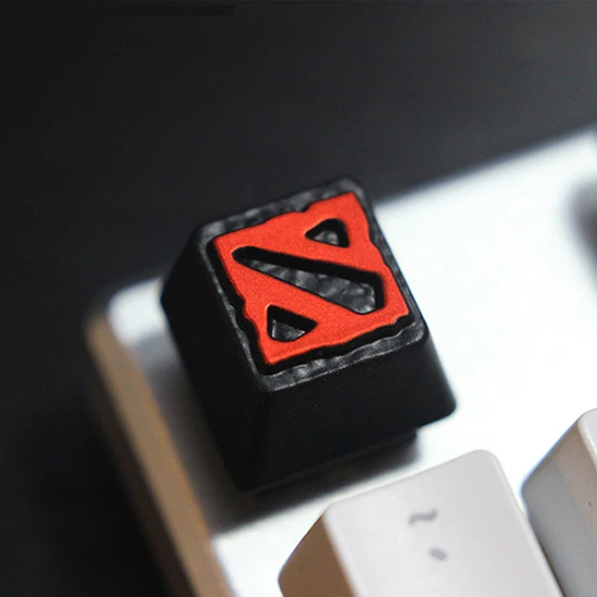 Dota2 NPKC 1 шт. алюминиевые колпачки OEM R4 высота металлические клавиши на клавиатуру индивидуальные колпачки для Cherry MX переключатели механической клавиатуры - Цвет: Dota2