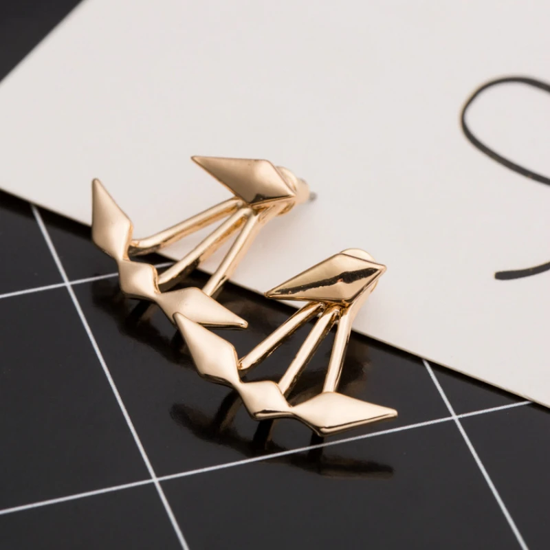 Корейские украшения модные серьги индивидуальные универсальные глянцевые