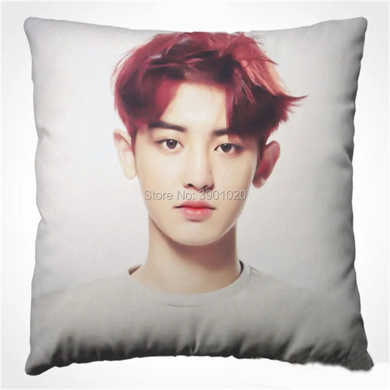 Kpop girl BAEKHYUN CHANYEOL квадратная подушка внутри|Подушки на кровать| |