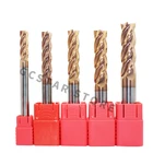 Концевая фреза 1 шт., твердосплавная ЧПУ плоская для металла, 14 мм 16 мм 18 мм 20 мм длиной 150 мм, 4 канавки 2T HRC60