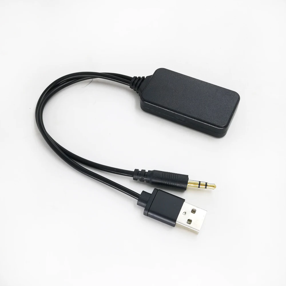 Автомобильный Bluetooth AUX-адаптер порты USB 5 В/12 В беспроводной Bluetooth-музыкальный