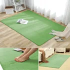 Бархатный коврик кораллового цвета для кухни, гостиной, спальни, прикроватный коврик, детское одеяло для ползания, пушистый коврик, детская подушка