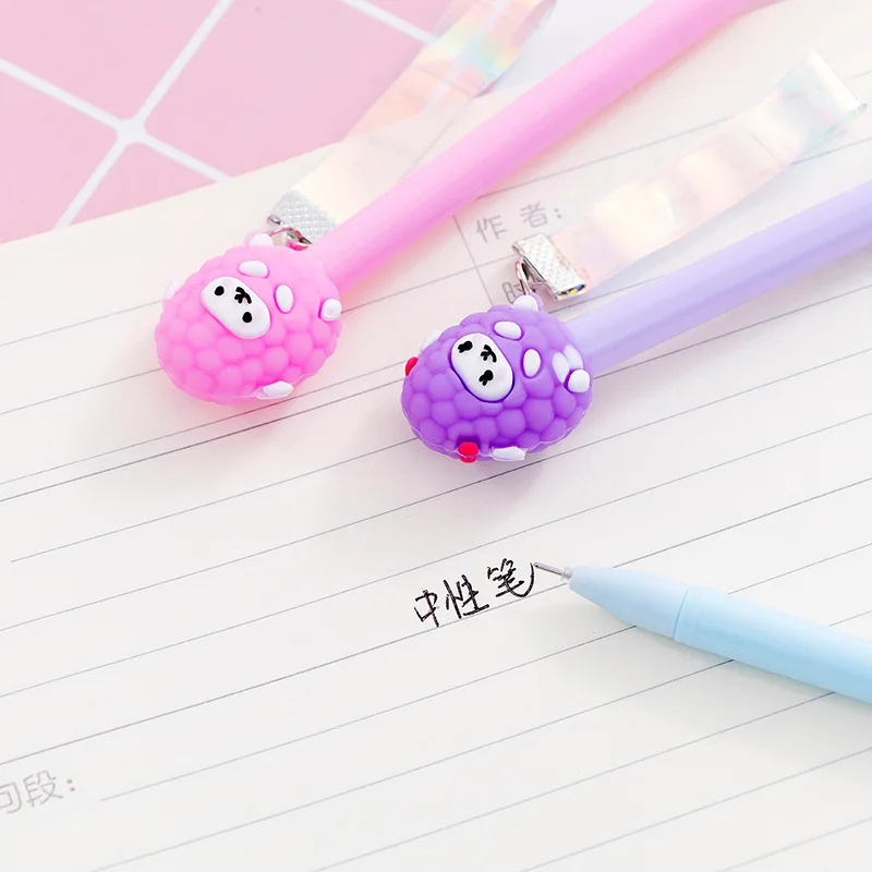 40 шт. kawaii ручка супер милая мультяшная овечка гелевые ручки для школы офисные принадлежности корейские стационарные ручки с изображением животных для детей обучения