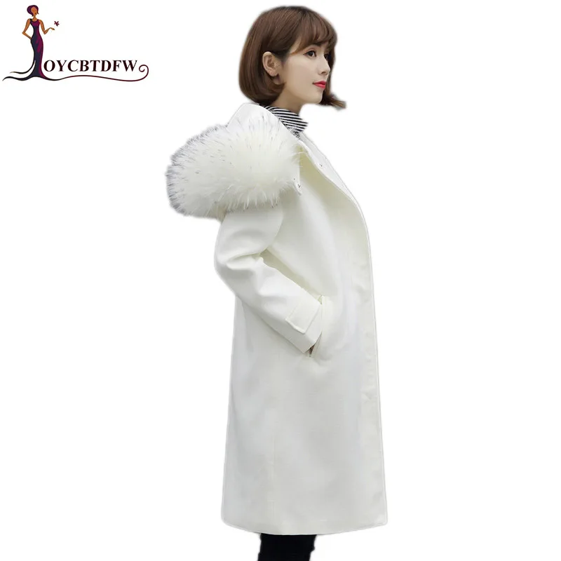 Осенне-зимняя женская шерстяная куртка 2018 Новинка для отдыха с капюшоном средней