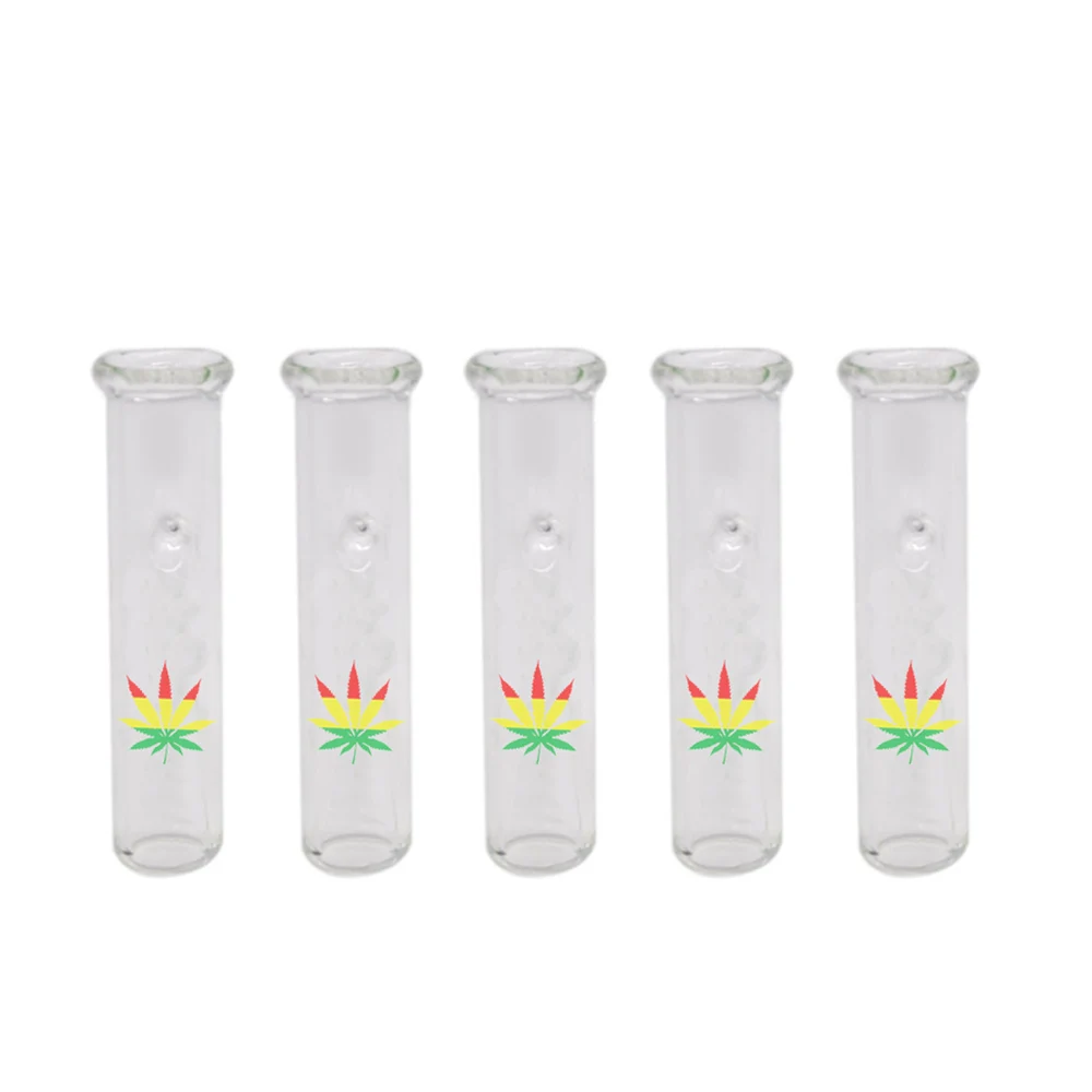 5PCS Cone Smoking Mouth-tips Glass Reusable Filter Tips Mouth-tips Glass Cone Artist Mouth Tips