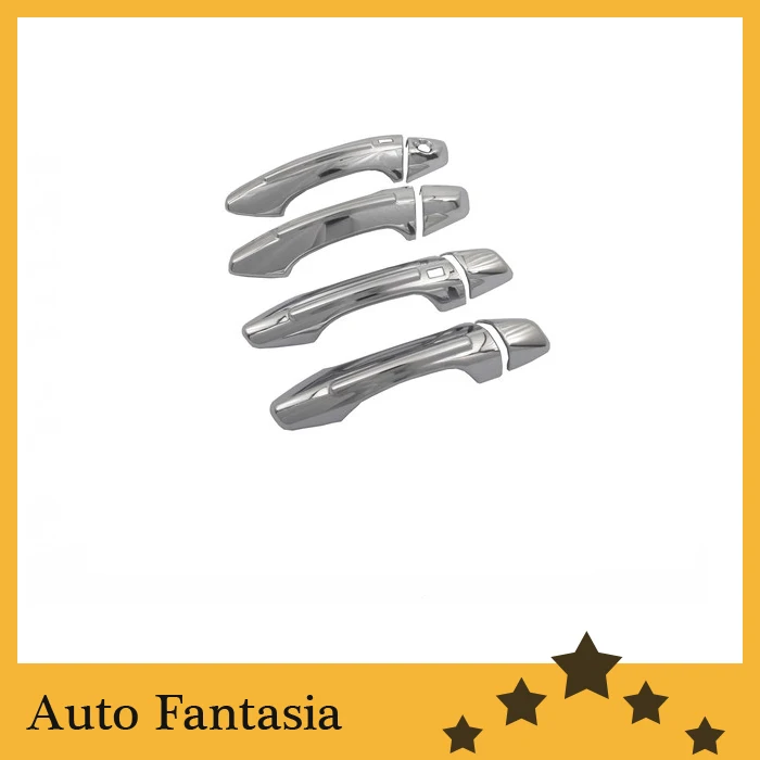 

Plastic Chrome Trim, Chrome Door Handle Cover with Keyless Access -for Hyundai Santa Fe 2013 up