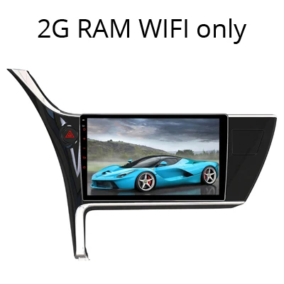 Corolla Left 2G Sinosmart Android 8,1 2Din ips/QLED 2.5D экран автомобильный gps радио навигации плеер для Защитные чехлы для сидений, сшитые специально для Toyota Corolla влево/вправо для вождения - Цвет: Corolla Left 2G