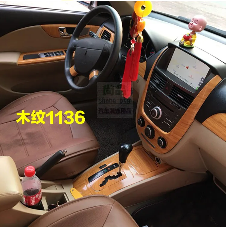 Автомобильные интерьерные наклейки для hyundai Solaris весь набор 3D 5D Carbin Fibre Ice пленка Имитация деревянной порошковой пленки 2010- AB049