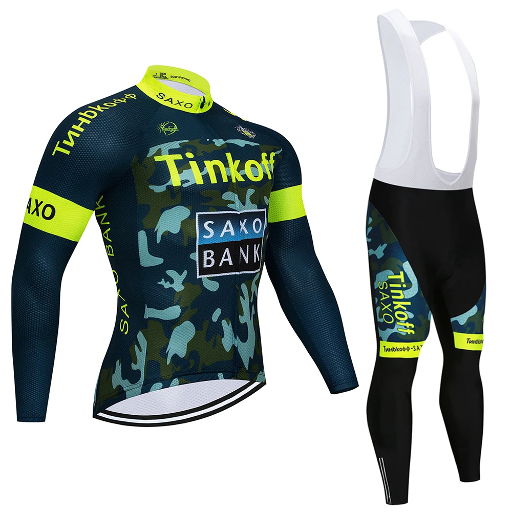 Tinkoff 2020 одежда для велоспорта с длинным рукавом Команда Pro дышащие майки