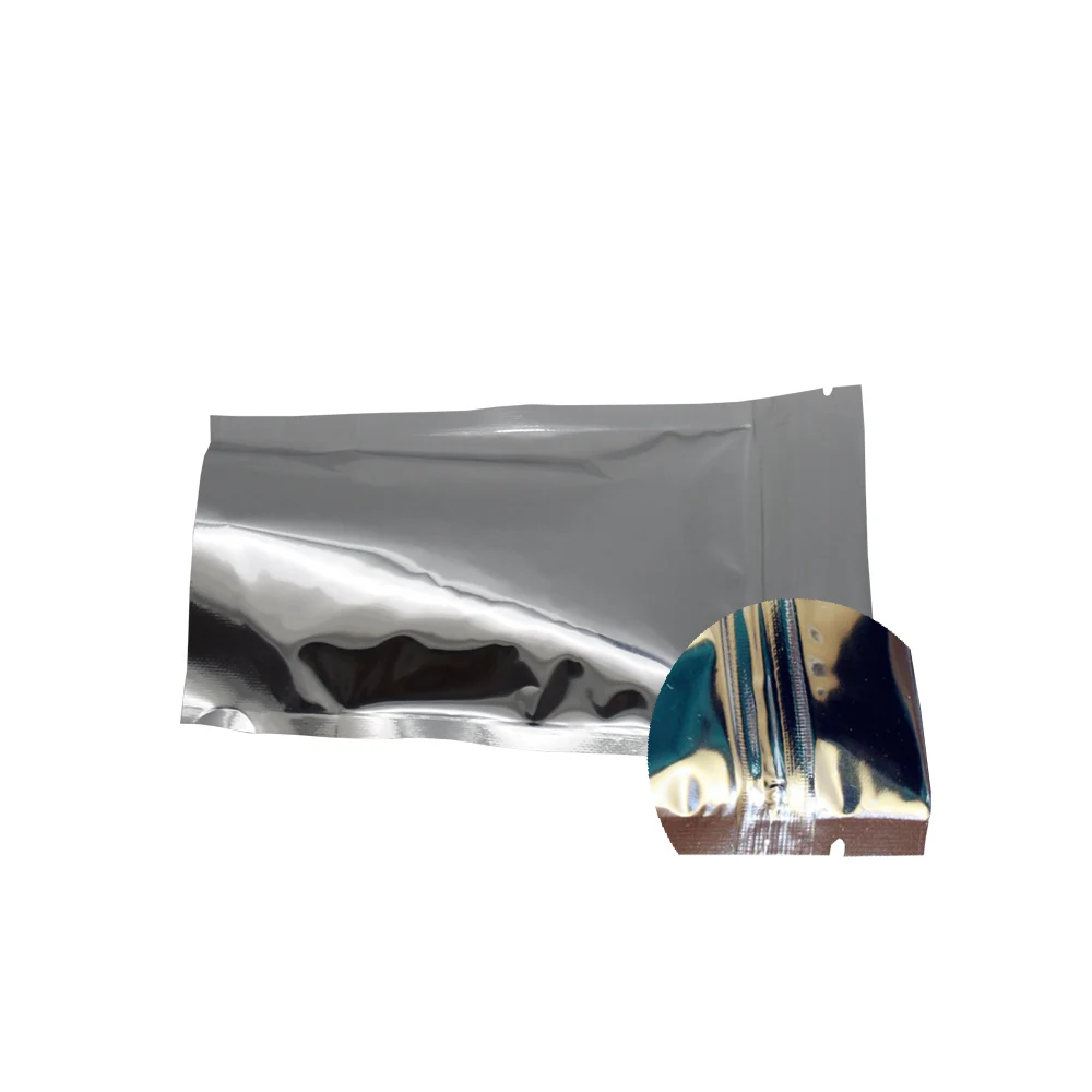 14*20cm Stand Up Clear Self Seal Plastic Packaging Bag Silver Zip Lock Aluminum Foil Food Doypack Packing Pouch 50pcs/lot | Дом и сад