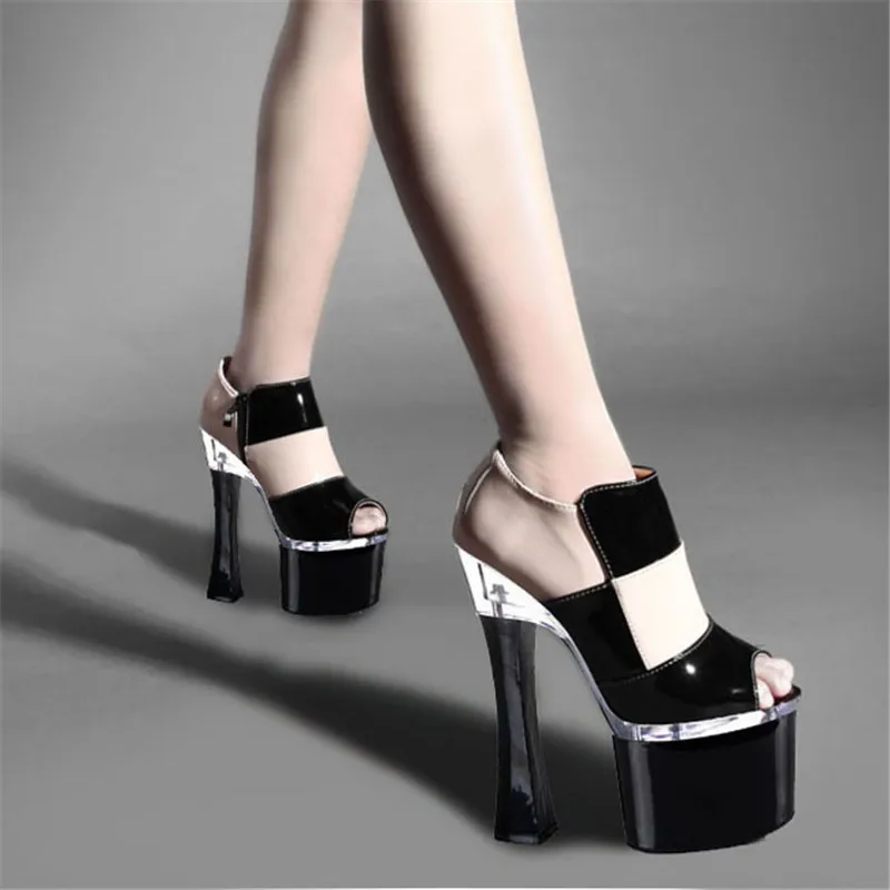 

fashion 18CM thick with round head, shoes sexy star fish mouth shoes a undertakes to sell like hot cakes