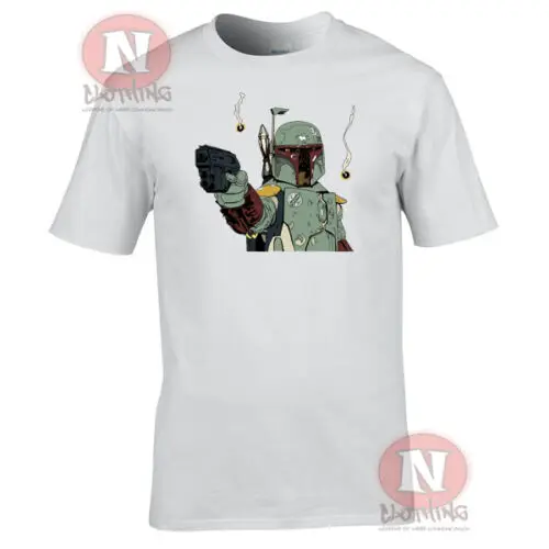 Boba Fett Bounty Hunter футболка с принтом Звездные войны премиум-класса новые модные