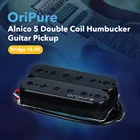Электрический звукосниматель OriPure Alnico 5, ручной работы, для гитары хамбакер звукосниматель мостовой, с высоким выходом, детали для гитары черные, однотонные и прочные