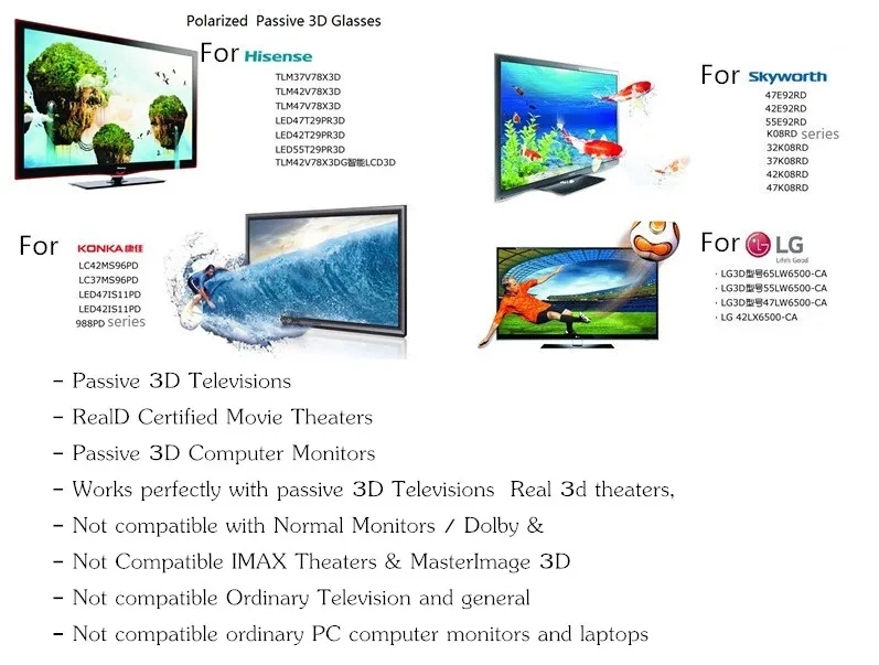 Пассивные Поляризационные 3D очки для TV RealD 3d кинотеатр кинотеатра система