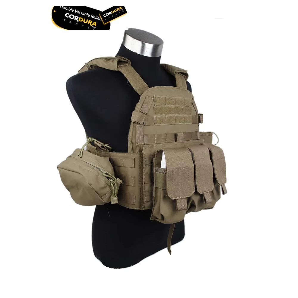 Тактический Molle Recon 6094 пластинчатый Перевозчик с мешками жилет Боевая Экипировка жилет