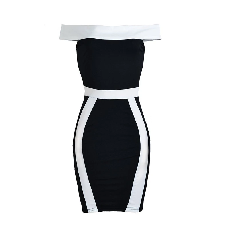 2018 женское сексуальное облегающее платье Vestido с вырезом лодочкой белое Клубное