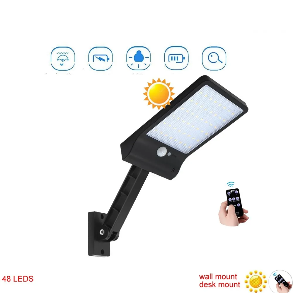 Пульт дистанционного управления кронштейн солнечный уличный свет 48