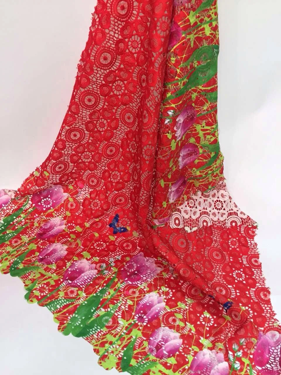 Водорастворимая Лидер продаж 2016 Новинка африканские Кружево хлопок шнур гипюр