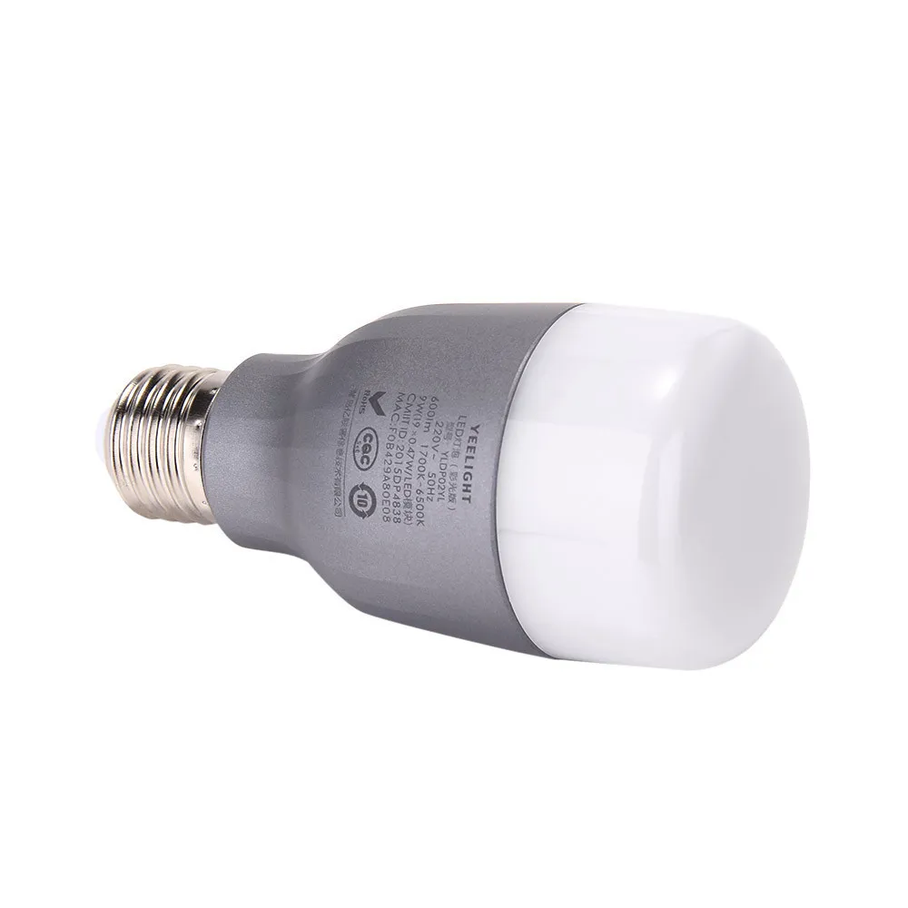 Ночной Светильник Xiaomi Yeelight e27 9 Вт 600 люменов умная лампа Wifi Пульт дистанционного управления Красочный светодиодный ночник для Xiaomi умный дом
