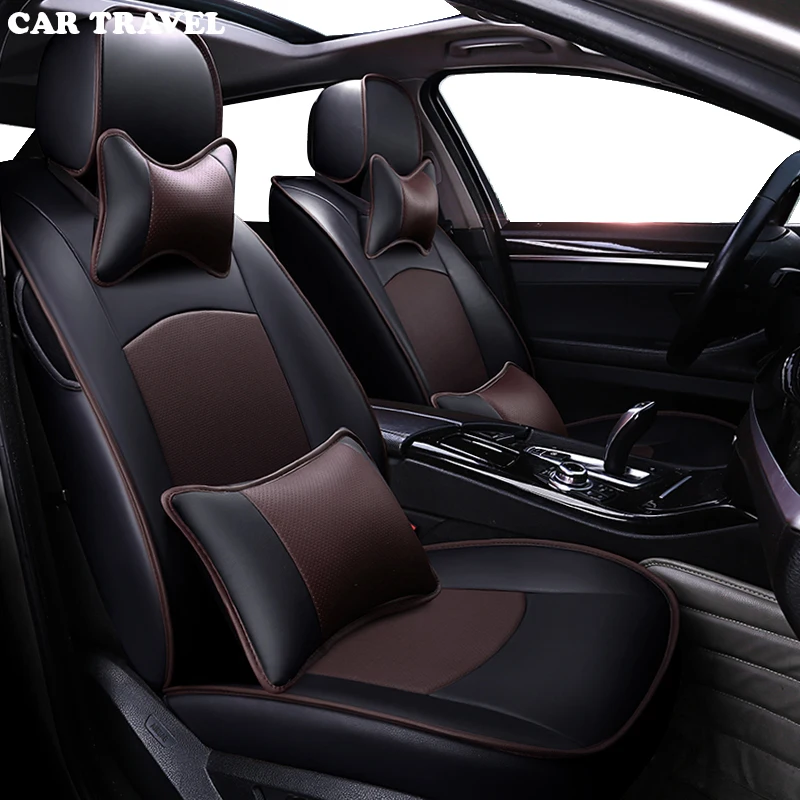CAR TRAVEL custom real leather car seat covers for Volkswagen vw UP scirocco R36 Multivan Caravelle Sharan Variant GOLF Passat | Автомобили