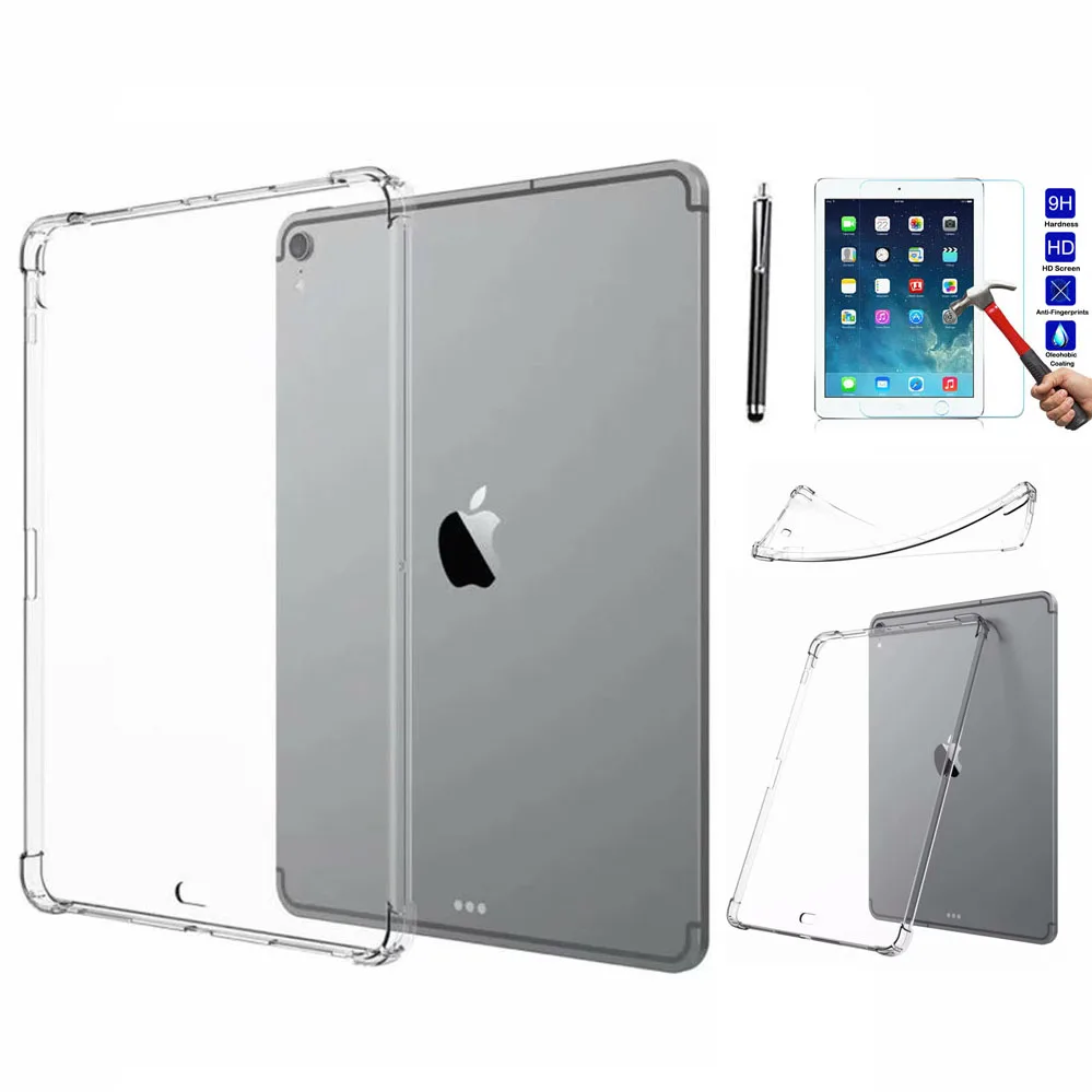 XSKEMP Прозрачный Мягкий ТПУ силиконовый чехол для iPad Air2 6 9 7 A1566 A1567 360 полная