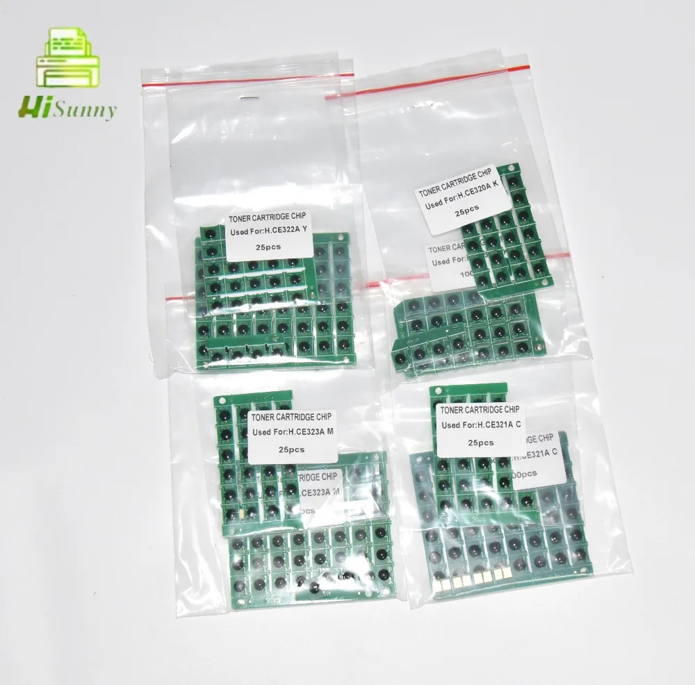 128A CE320A CE321A CE322A CE323A для HP LaserJet Pro CM1415 см 1415 1415fnw CP1525nw CP1525 порошок Заправляемый картридж с тонером чип