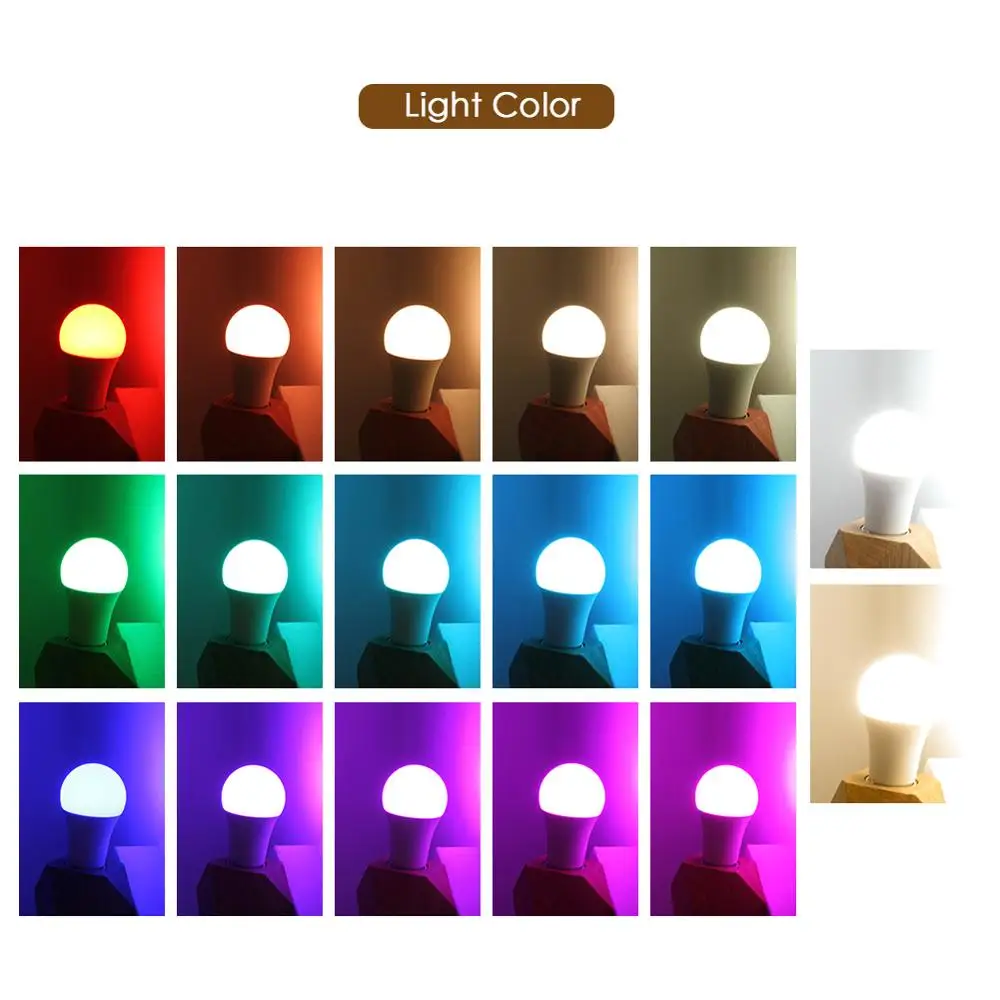 Светодиодный RGB светильник E27 5 Вт 10 15 RGBW RGBWW цветной домашний декор вечерние
