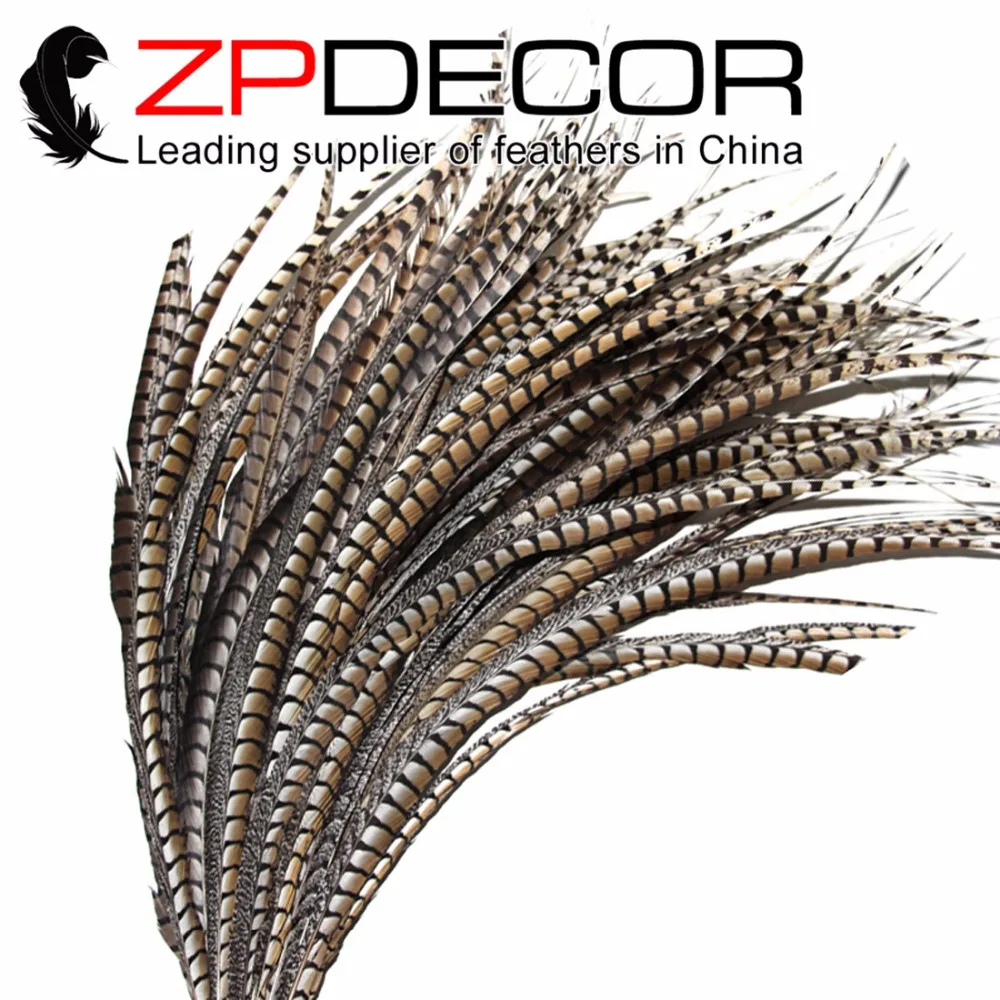 

ZPDECOR 32-36 дюймов (80-90 см) 50 шт./лот Высокое качество Натуральная длинная леди Amherst перья из хвоста фазана для карнавала шоу EMS бесплатно