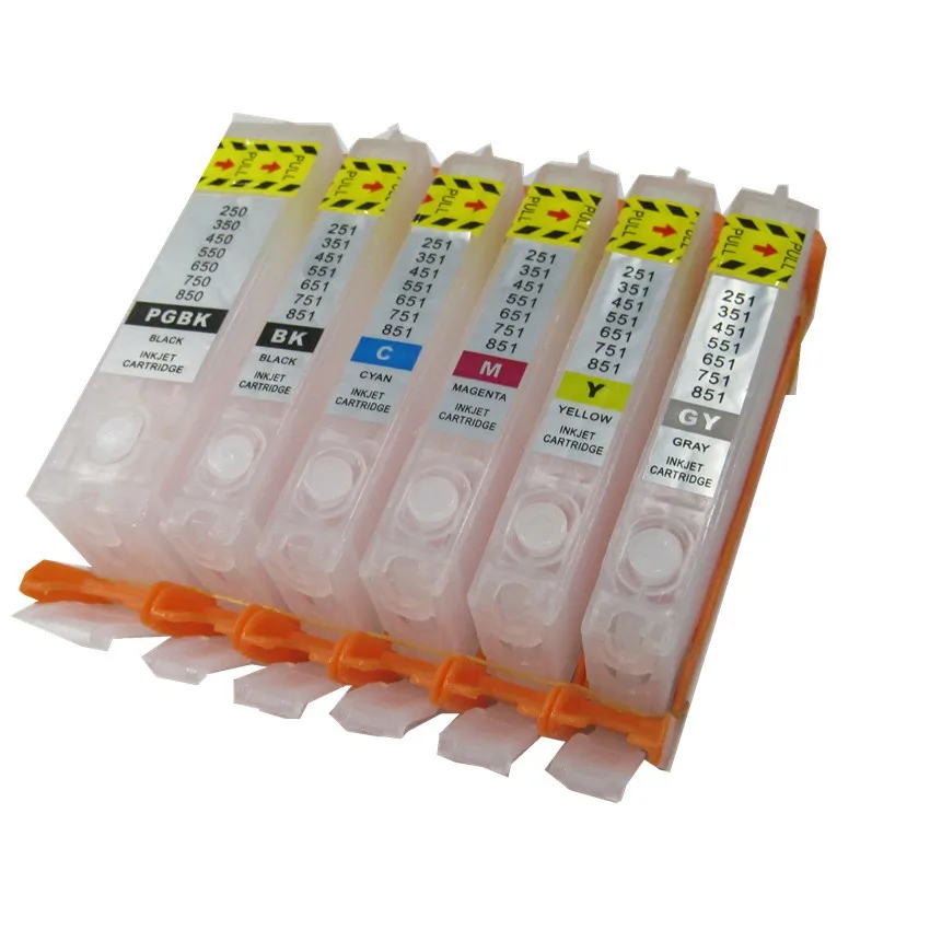 Картридж для принтера canon PIXMA MG7770 6 цветов|ink cartridge|cartridge emptyrefillable ink cartridges |