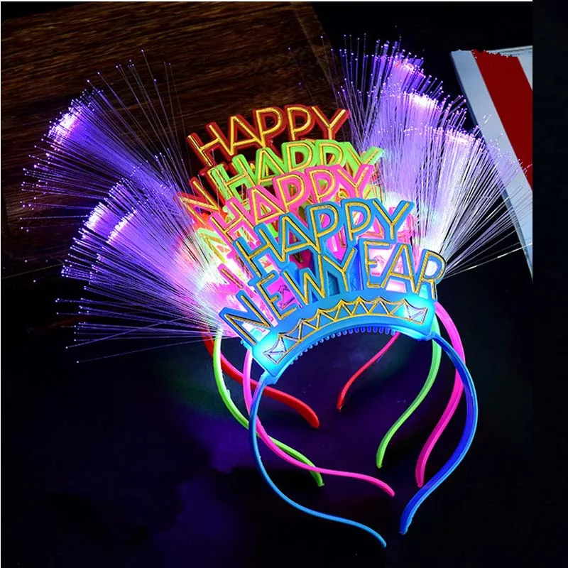 30 шт./лот Дети Рождество С Новым Годом 2020 светодиодные светящиеся очки для