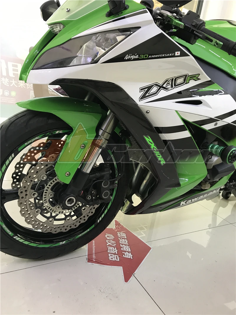 Передний правый губы Обтекатели Обложка для Kawasaki ZX10R 2011 2012 2013 17 18 19 полный углеродного волокна саржа