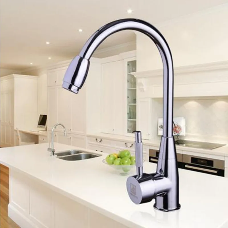 Горячие Продажи Chrome Горячей/Холодной Два Отверстия Ручки кран для кухни