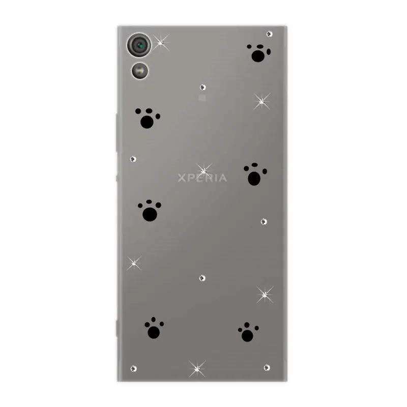 Прозрачные чехлы со стразами для телефонов Sony Xperia XA1 Ultra Plus XA2 XA XZ XR XZ3 XZ2 Premium XZ1 Compact |
