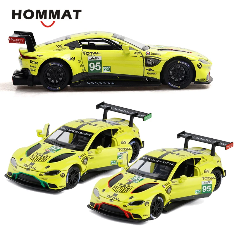 HOMMAT 1/32 Aston Martin Vantage GTE Le Mans модель автомобиля сплав литье под давлением игрушечная