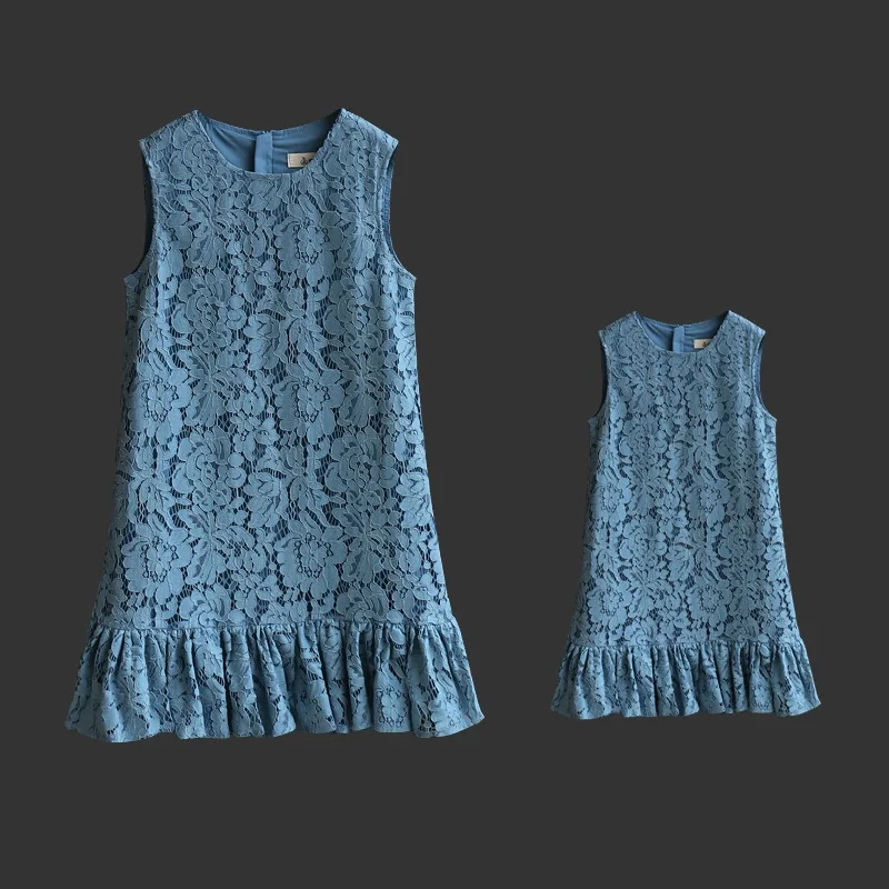 Летняя Брендовая детская приталенная юбка вечернее кружевное платье для