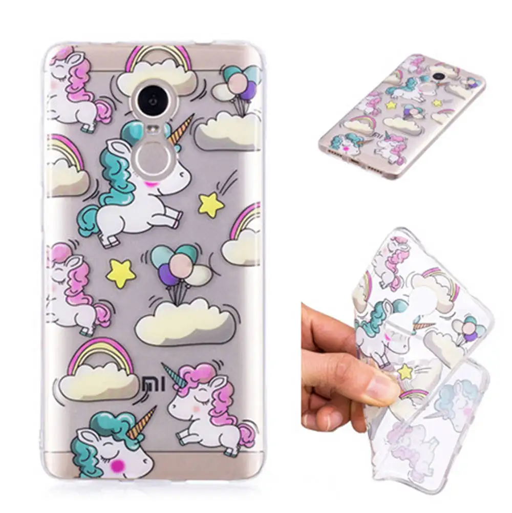 Transparent IMD TPU Phone Cases Covers For Xiaomi Redmi Note 4 Global On Note4 Dual SIM 32GB 64GB | Мобильные телефоны и