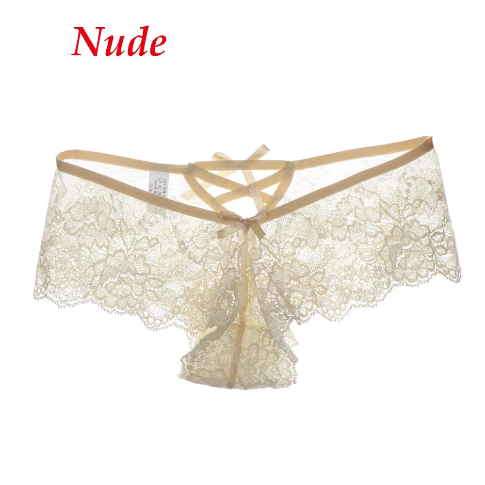 nude 1 шт., Новое поступление, сексуальное женское нижнее белье, женские стринги, трусики с низкой талией, трусики, женские кружевные стринги с цветочным рисунком, Эротическое нижнее белье - Цвет: nude