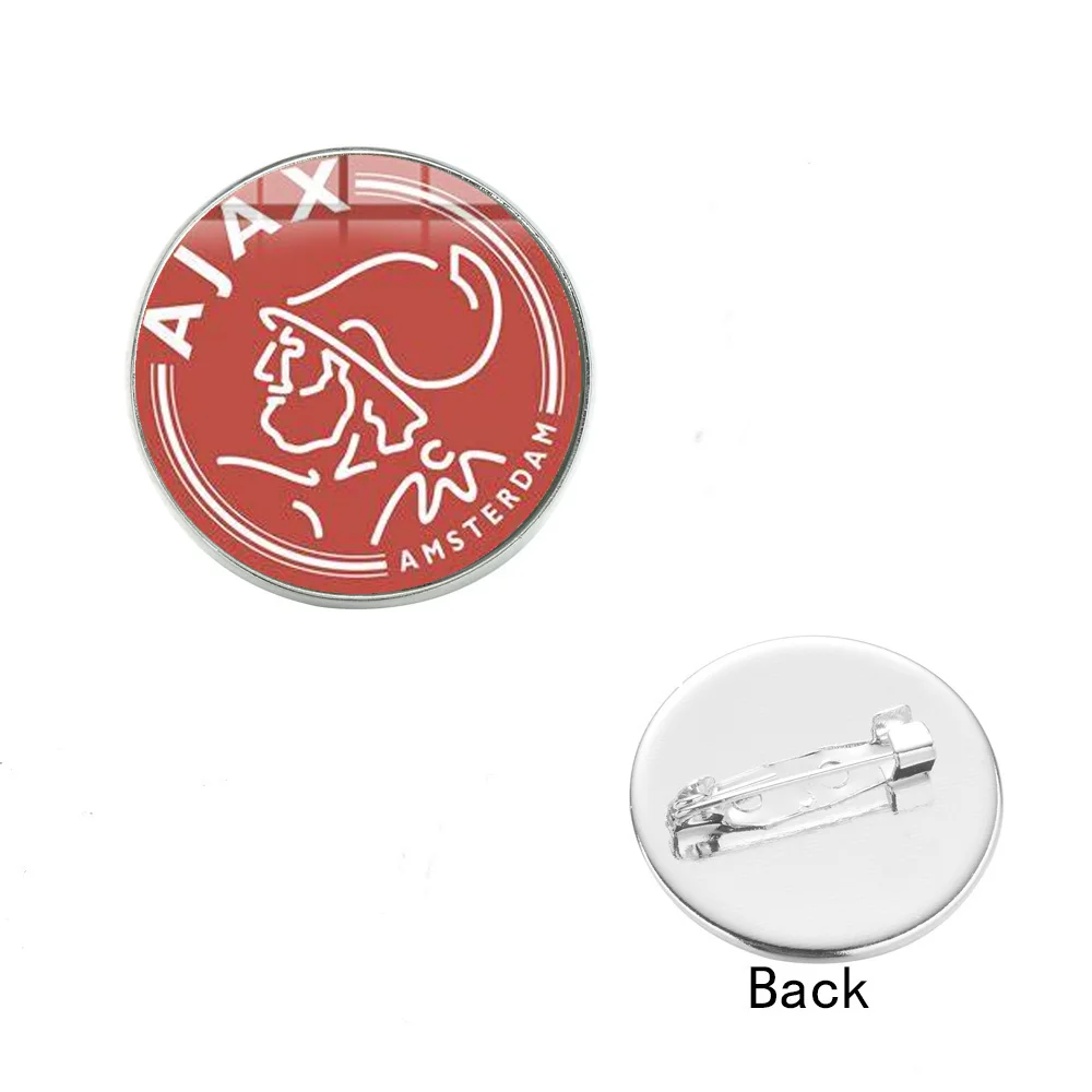 Style 6 SIAN бренд Ajax футбольный клуб коллекция Брошь Кнопка значок футбольные лиги команда стекло кабошон металлические украшения булавки болельщики подарок - Окраска металла: Style 6