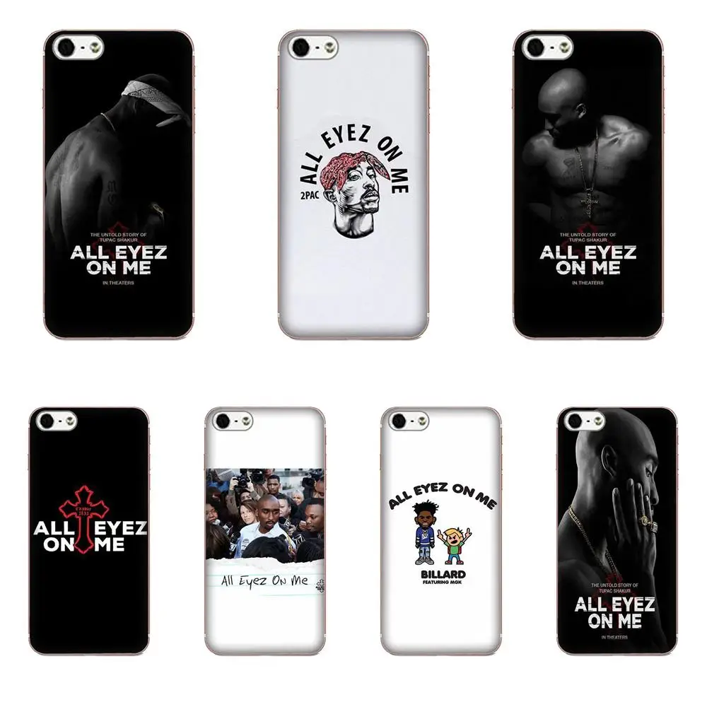 Чехол для Apple iPhone 4 4S 5 5C 5S SE 6 6S 7 8 Plus X XS Max XR All Eyez On Me 2pac Tupac Shakur|Чехлы-накладки| |