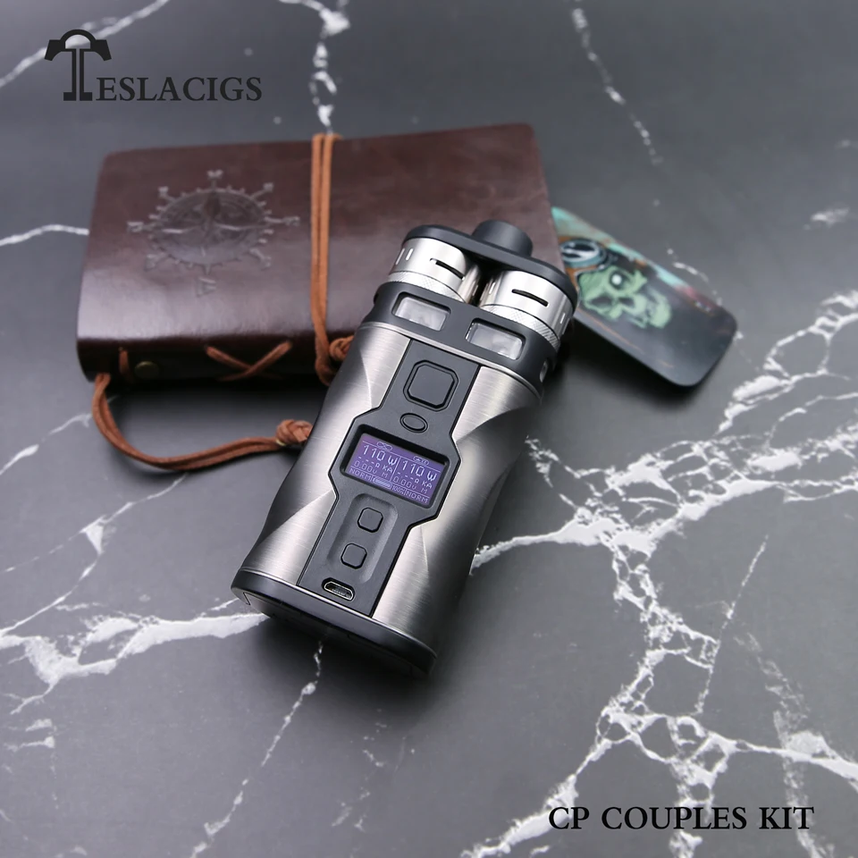 Оригинал Тесла CP пары комплект Двойной rdta Tank испаритель Vape TC TCR Electronice сигареты