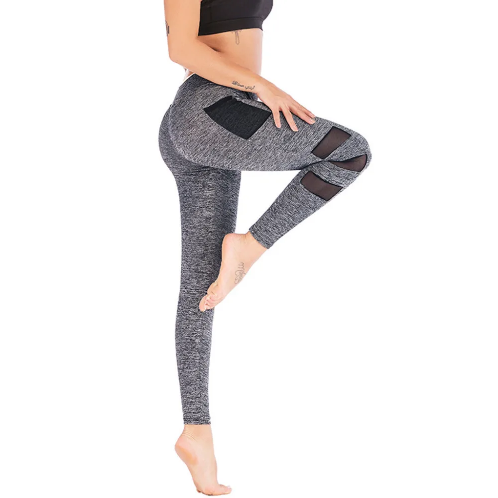 Новые модные женские леггинсы с высокой талией брюки боковыми карманами для